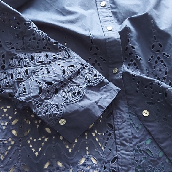 Banana Republic navy blue tunic shirt - Picture 9 of 9